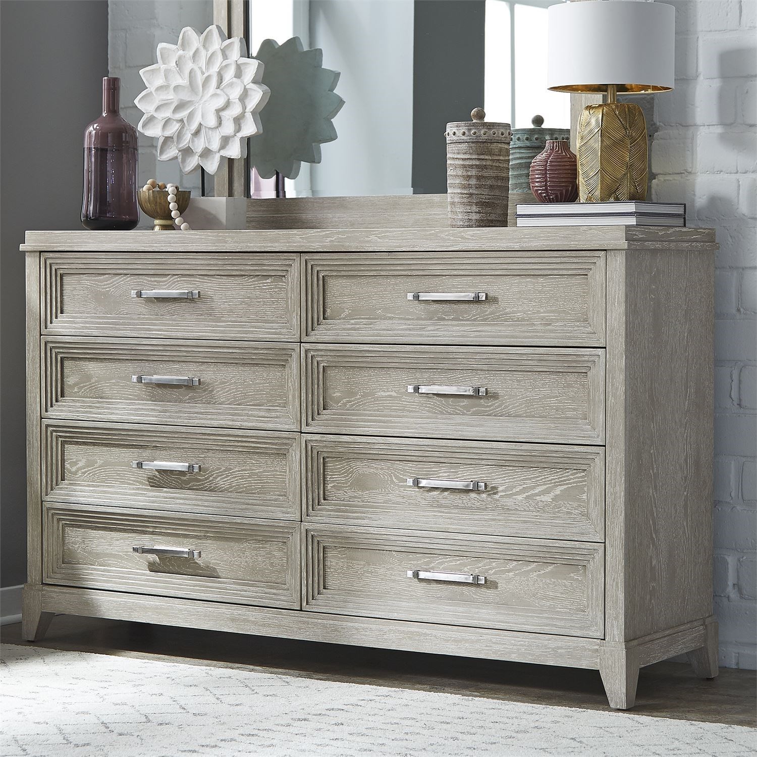 Liberty Furniture Belmar Contemporary 8Drawer Dresser Godby Home
